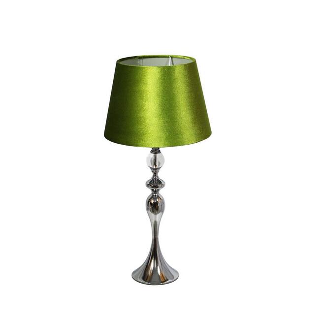 Angelina, lampa stołowa, abażur oliwkowy stożek, wys.70cm