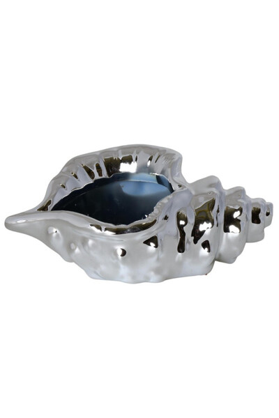 Pacific Silver, figurka muszla, srebrna, wym.20x11x9cm