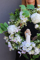 Santa Angela, wianek komunijny z aniołem