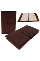 Vintage, elegancki notes skórzany