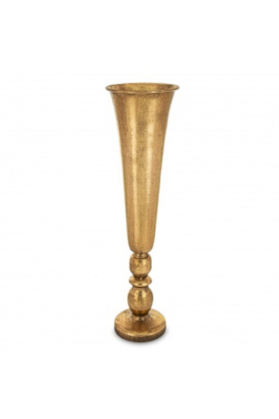 Porto Gold E, efektowny złoty puchar / wazon, wym.59x15x15cm