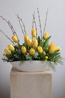 Amira, klasyczny stroik wielkanocny, wym.45x40x22cm