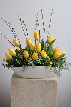 OD RĘKI Amira, klasyczny stroik wielkanocny, wym.45x40x22cm