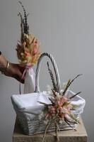 Heloita, komplet dekoracji wielkanocnych. koszyczek & palemka, wys.30/55cm