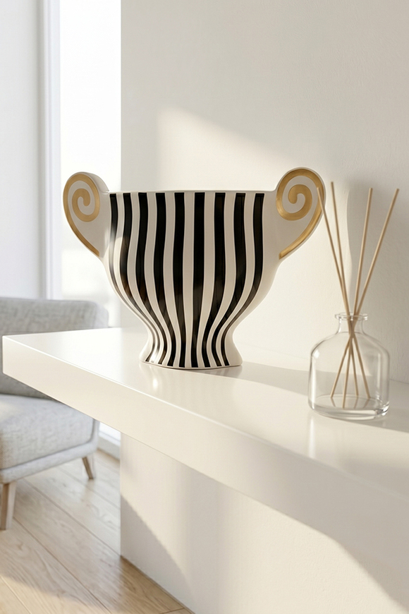 Roma Noir Glamour, ceramiczny wazon