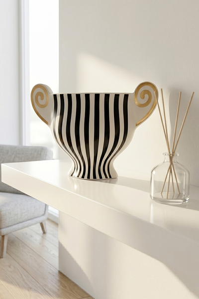 Roma Noir Glamour, ceramiczny wazon
