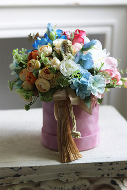 Tęcza Birds S, kolorowy flowerbox z chwostem, wym.25x20cm 