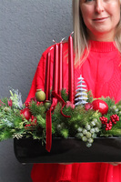 Klasyczny Dekor, adwentowy stroik ze świecami