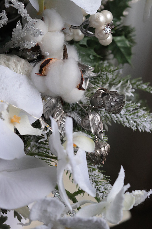 White Place, biały flowerbox zimowy