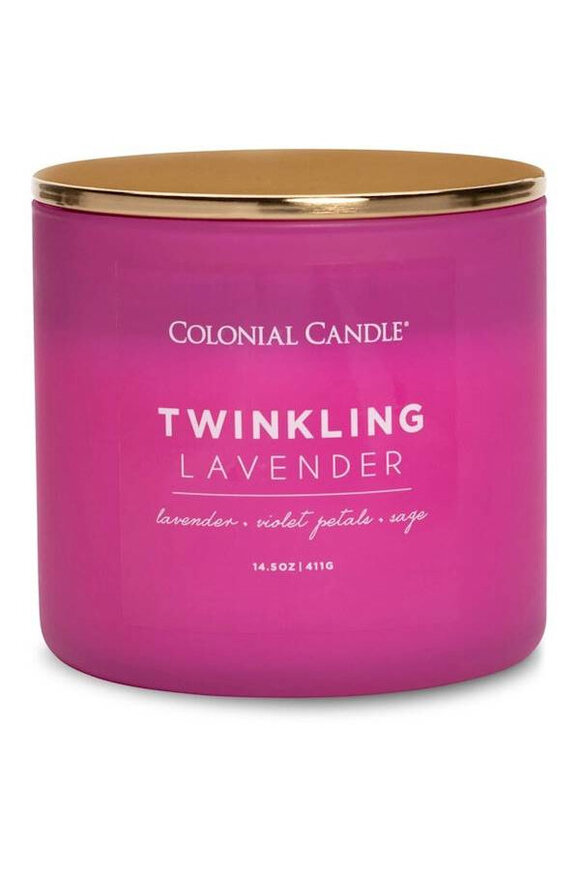 Twinkling Lavender, sojowa świeca zapachowa, Pop of Color
