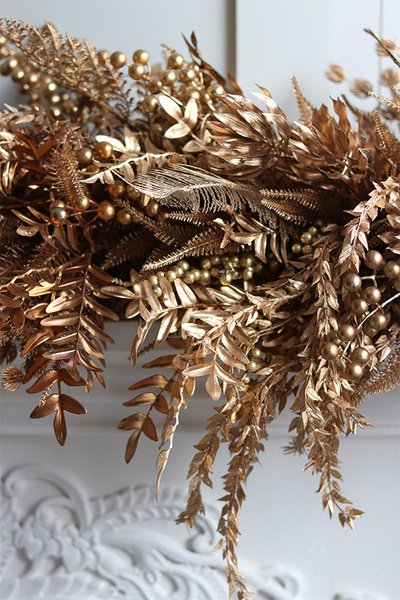 Golden Dream, narożna złota girlanda z dzwonkami