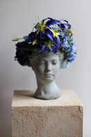 kwiatowy wianek na głowę Niebieska Mazovia, rozmiar uniwersalny