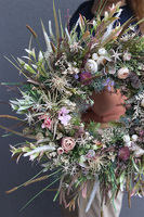 Boho Gerera, wianek dekoracyjny z suszem