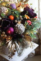 bardzo duży flowerbox świąteczny, Deluxe Valentino, wys. 63cm 