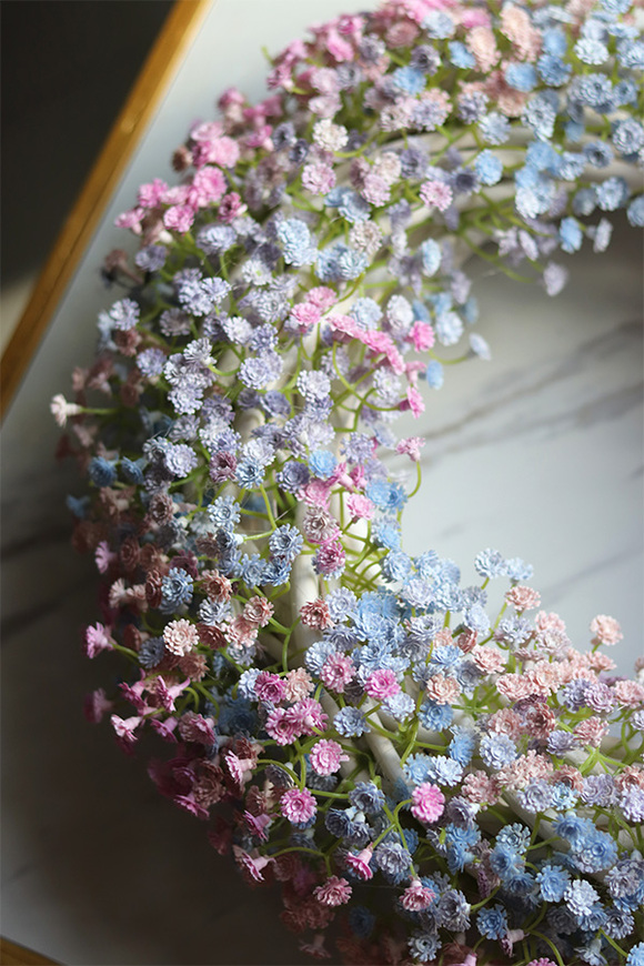 Kaszka Pastelowa Simple, wiosenny wianek dekoracyjny