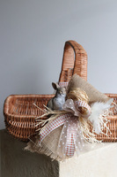Boho Bunny, dekorowany koszyczek wielkanocny