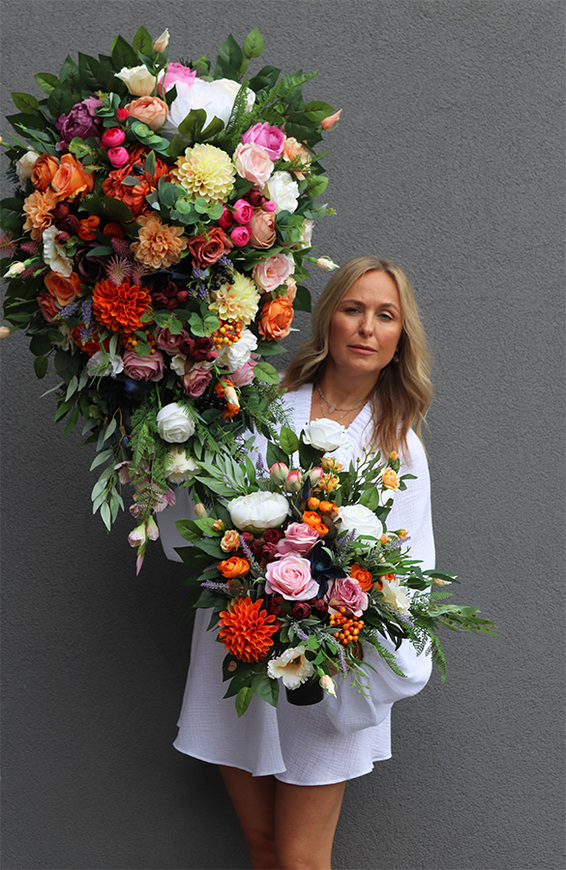 Jesienne Barwy, barwna wiązanka nagrobna