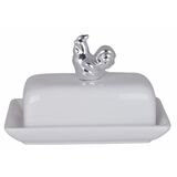 Easter Glamour, maselnica ceramiczna, srebrny kogut