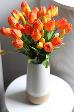 OD RĘKI Sunrise Tulips, bukiet kwiatów w wazonie, wys.50cm