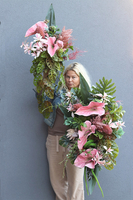 Anturium Giganta, wiązanka nagrobna z anturium