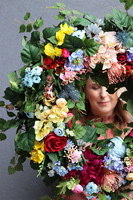 bardzo duży barwny wianek, Marietta Summer 2