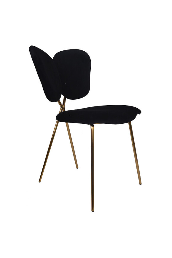 Madame Butterfly, krzesło z obiciem, czarne