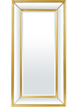 lustro Vetrario Gold w szklanej ramie, wym.120x61.5x7cm