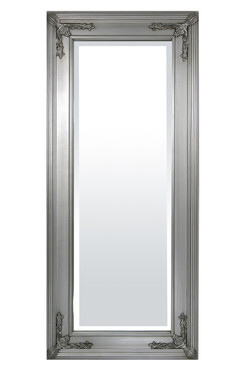 Palazzo Silver J, lustro w srebrnej ramie, wym.140x60cm