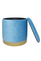 Celebration Blue Medium, aksamitna pufa / siedzisko, wym.36x36x35cm