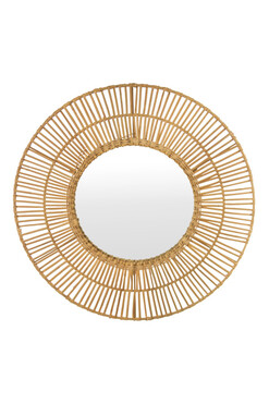 Boho Mirror B, okrągłe lustro wiszące, wym.68x68cm