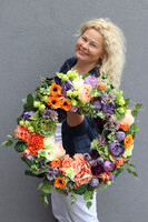 Kolorowa Faeria, wianek na drzwi