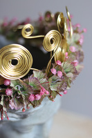 wianek na głowę / ozdoba do włosów Złota Baronowa, rozmiar uniwersalny