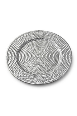 Basque, ozdobny srebrny podtalerz, śr.33cm