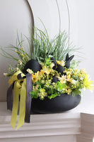 Black&Yellow, stroik wielkanocny w misie