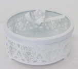 La Bella F, dekoracyjny pojemnik / puzderko, wym.10.5x14x14cm