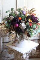 bardzo duży flowerbox świąteczny, Deluxe Valentino, wys. 63cm 