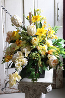 kompozycja nagrobna, Żółta Wiosenna, wym.73x83cm