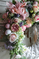 atrakcyjny wielkanocny wianek, Pastellova Nova, śr.43cm