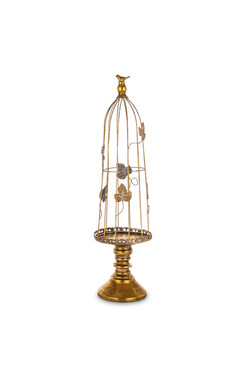 Avis Gold, klatka dekoracyjna metalowa, wys.70cm