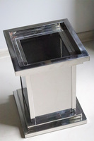 Royal Silver, metalowa donica z półką