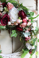 asymetryczny wianek kwiatowy, Marthano, śr.59cm 