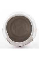 Cottage Owl, osłonka na kwiaty, biała