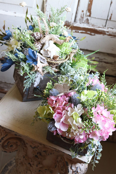 kompozycja marynistyczna w szufladzie, Nadmorska, wym.38x34cm 