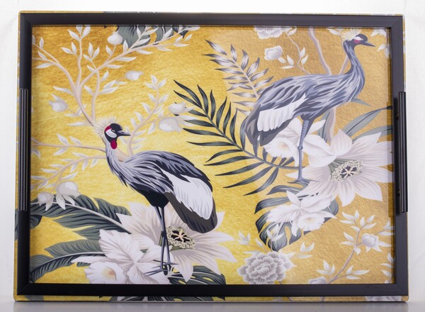 Orientana A, taca z motywem ptaków, wym.5.5x49x36cm