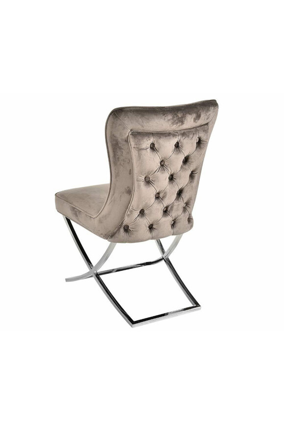 Glamour Mokka, krzesło welurowe tendom.pl