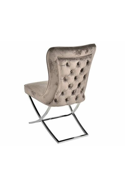 Glamour Mokka, krzesło welurowe tendom.pl