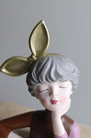 Mademoiselle Cafe, figurka dekoracyjna kobieta