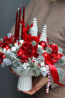 Isabelle Winter, świąteczny stroik w pucharze