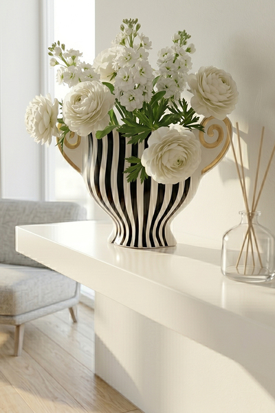 Roma Noir Glamour, ceramiczny wazon