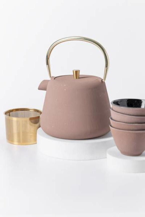 Osaka, żeliwny zestaw do herbaty na 4 osoby	